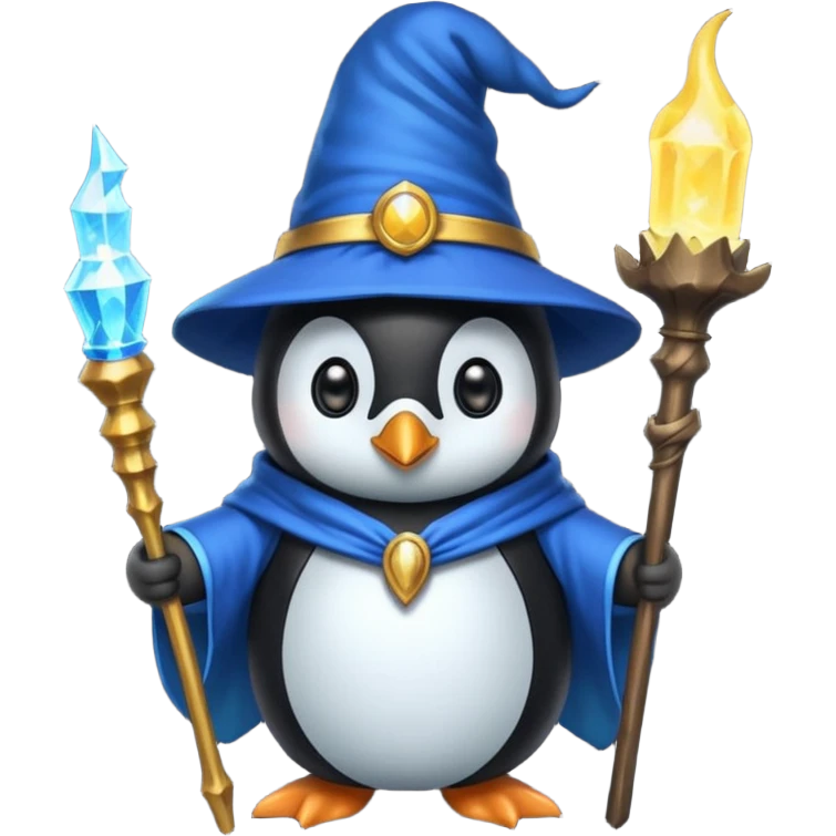 Penguin Wizard emoji