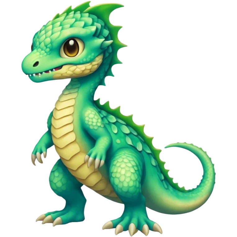 Scaley Luminescent Fakémon-creature-fusion (full body) emoji