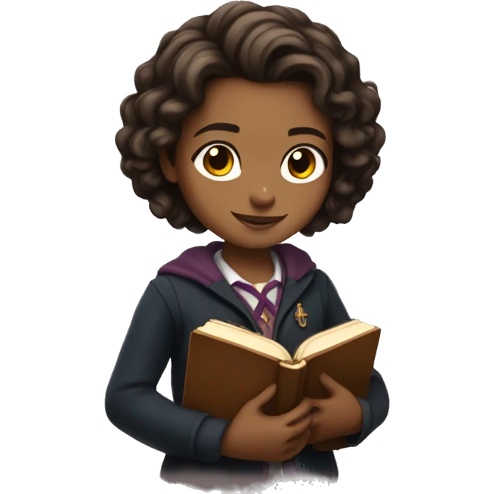 Hermione is holding a book. emoji