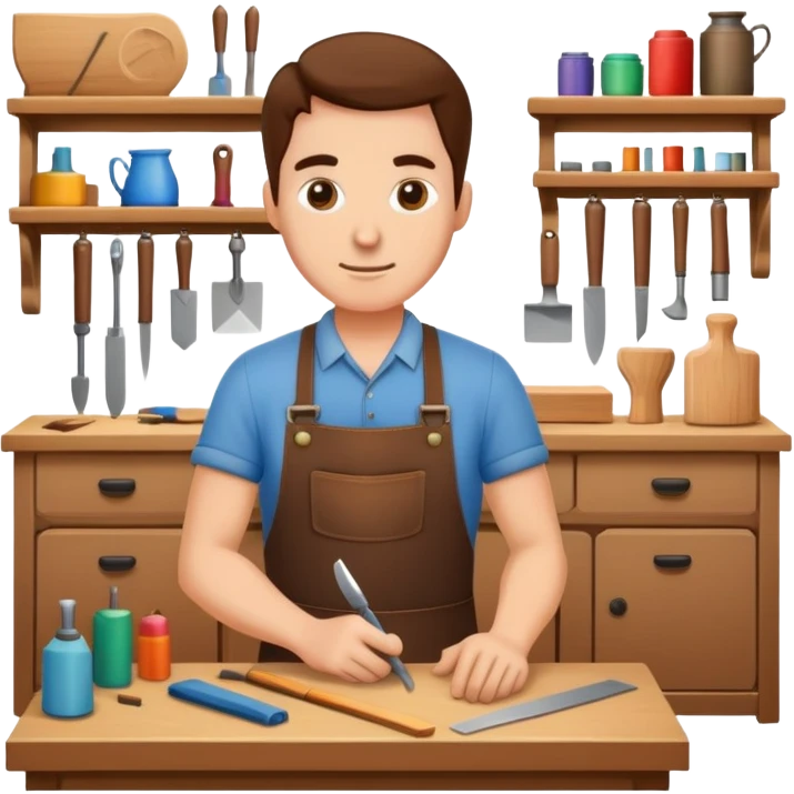 experienced furniture maker emoji