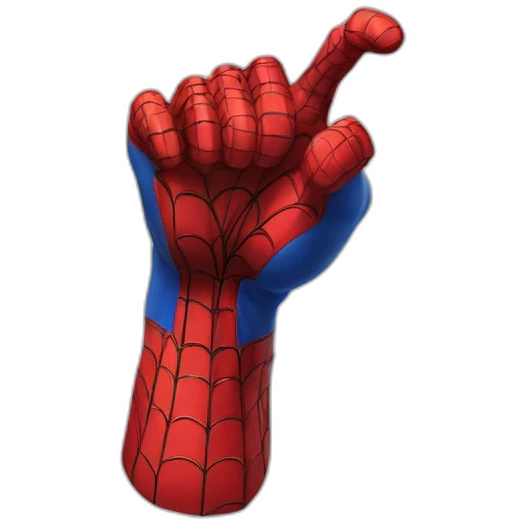 spider-man muscle hand emoji