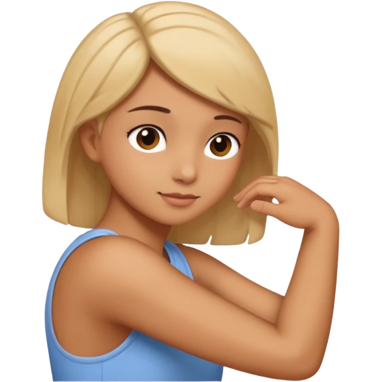 A Hand on placed on somebody else’s shoulder  emoji