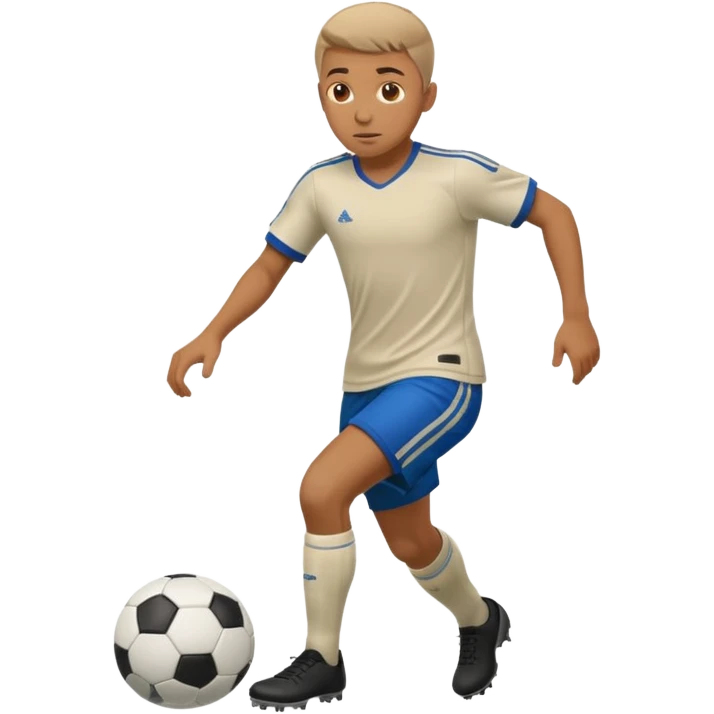 footballeur dribbling a soccer ball emoji