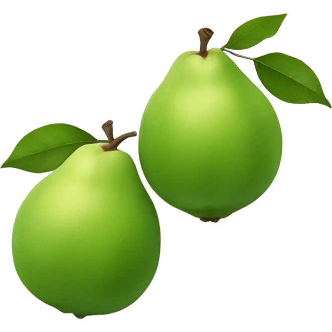 Two guava’s standing  emoji