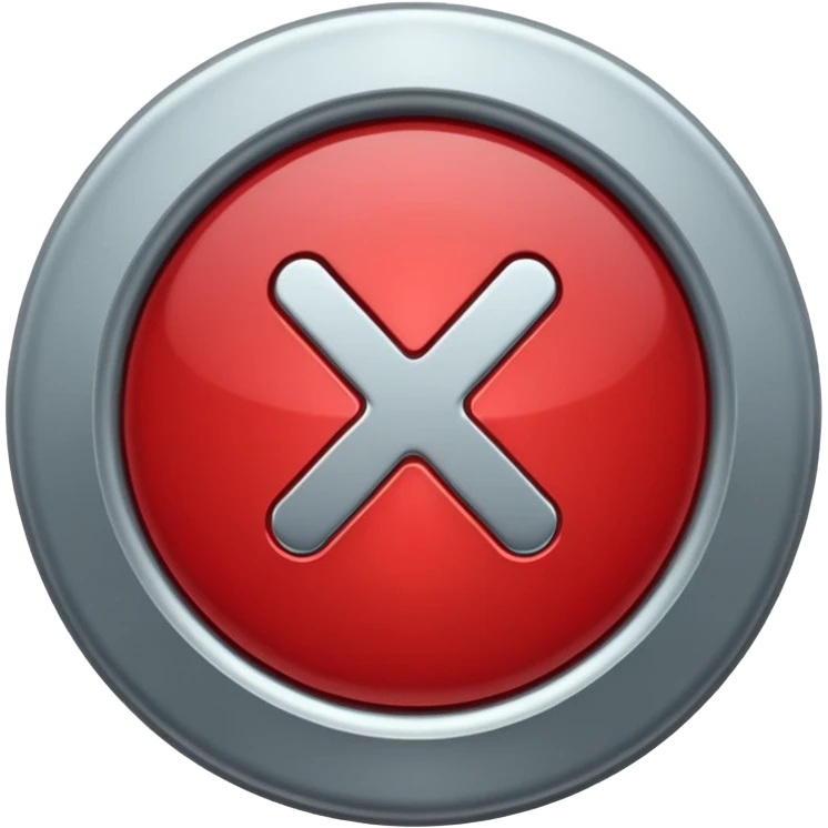 x button emoji