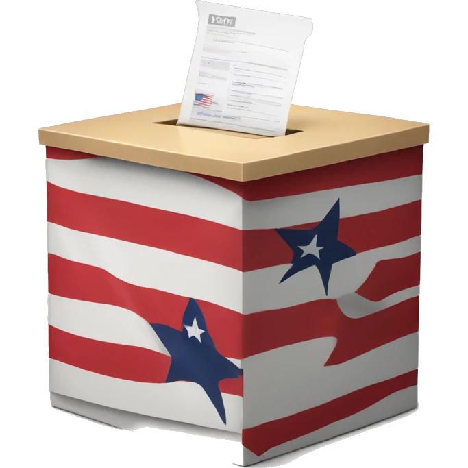 election ballot box with englang flag emoji