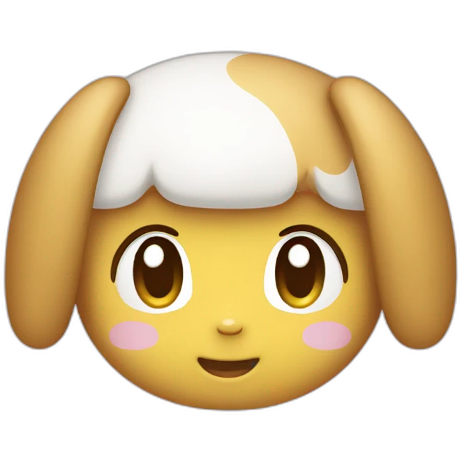 My Melody Neutral Face emoji