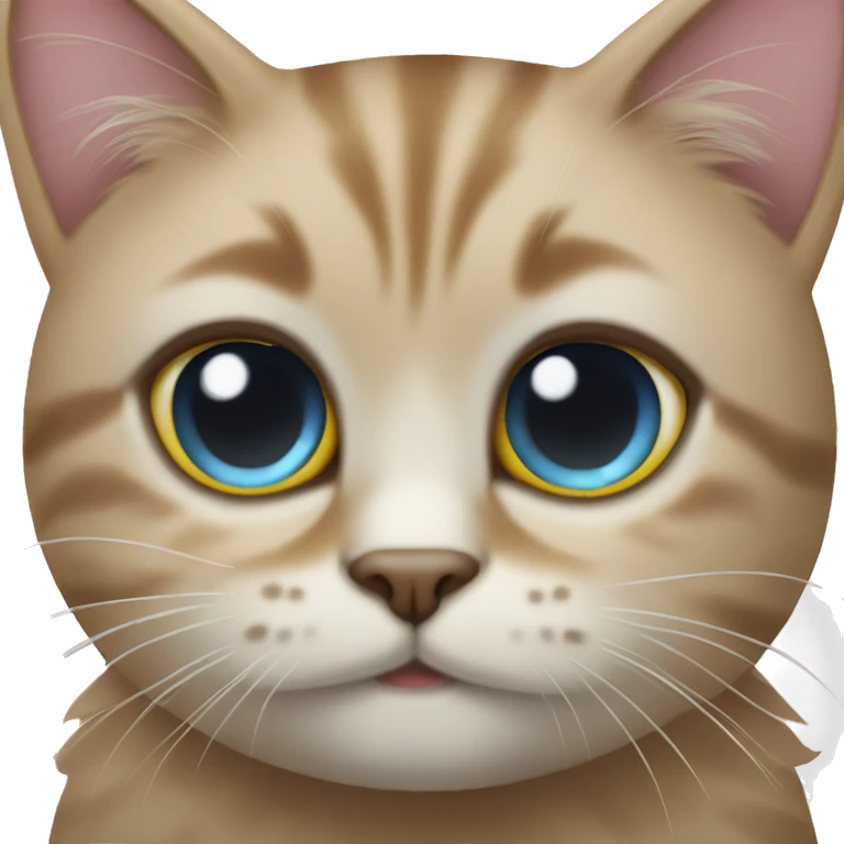 cat with cute eyez emoji