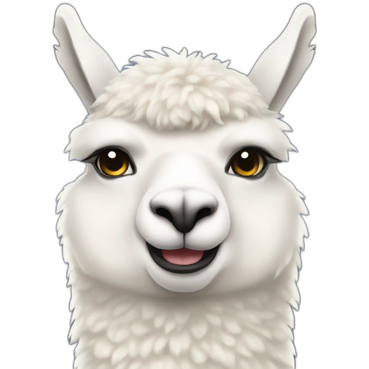 White alpaca from mafia with jojo style emoji