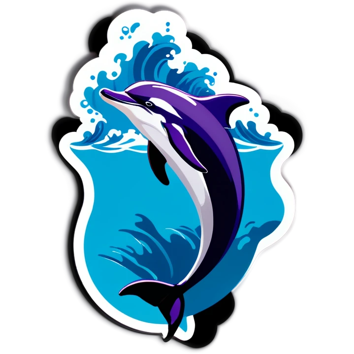 Dolphin saying @i just want to be part of your symphony  emoji