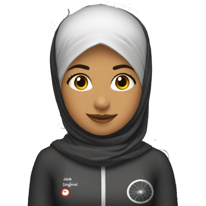 Hijabi-cyclist emoji