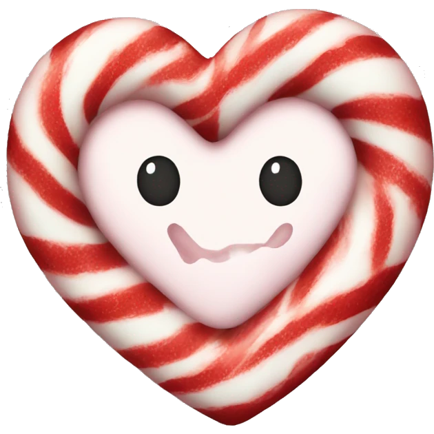 Peppermint heart  emoji