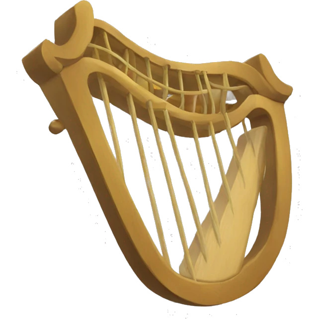 a bard's lyre emoji