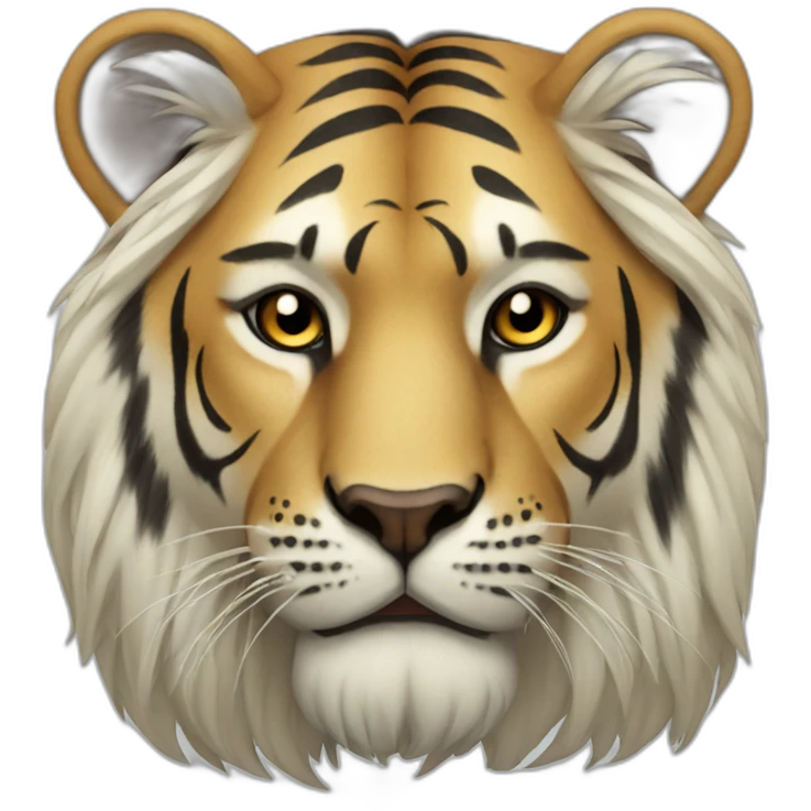 Lion tiger cross emoji