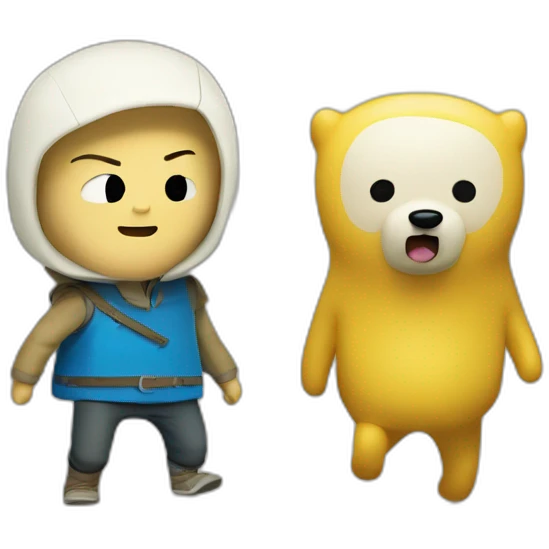 finn the human and jake the dog emoji