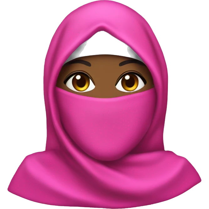 pink niqab drag queen emoji