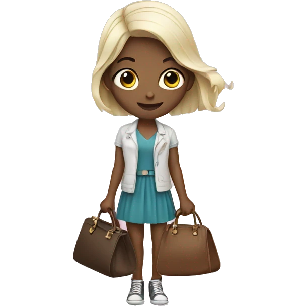 Girl with purse emoji