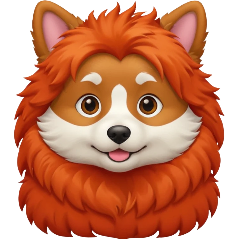 Dog with Red Fur – fluffy orange-red coat, playful expression.











































 emoji