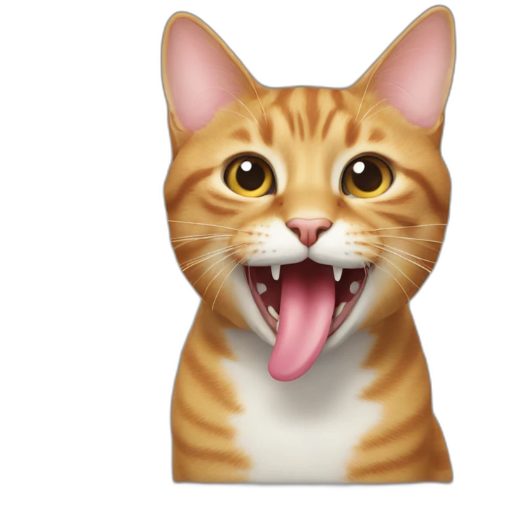 A cat sticking out his tongue emoji