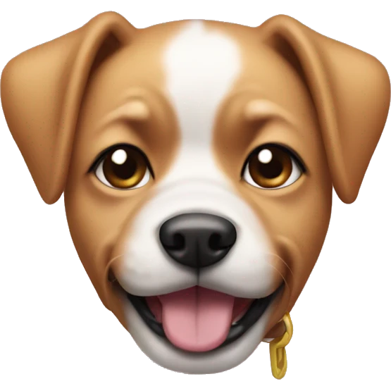 A dog in a bikini emoji