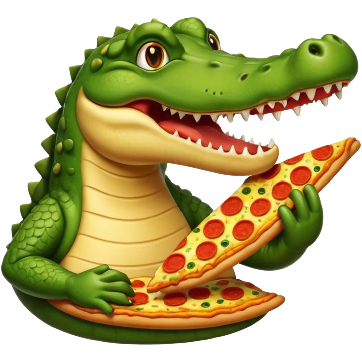 Bombardino crocodile eats pizza🍕🍕 emoji