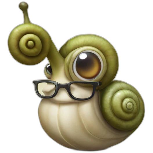 nerd snail emoji
