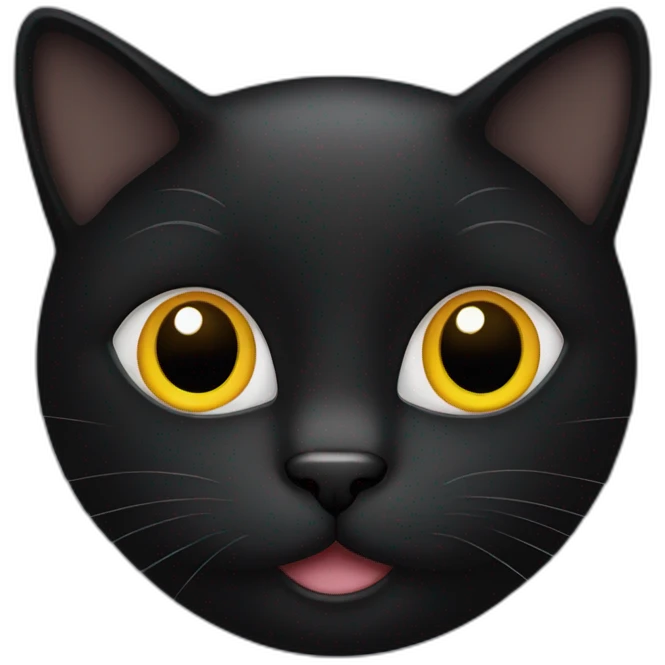 Black cat face emoji