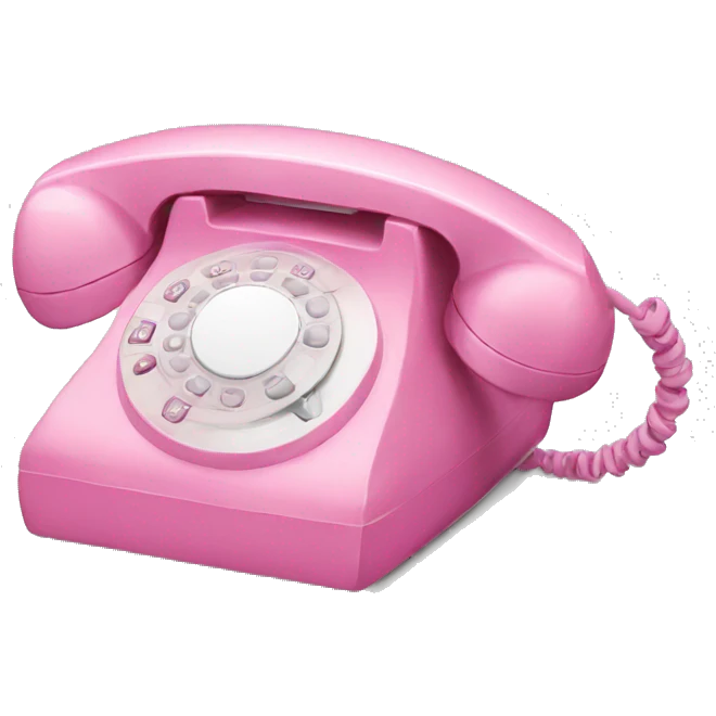 pink phone  emoji