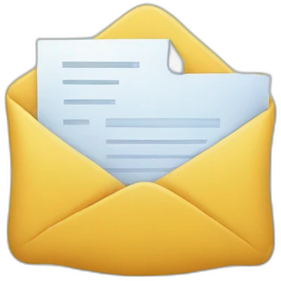 floating emails emoji