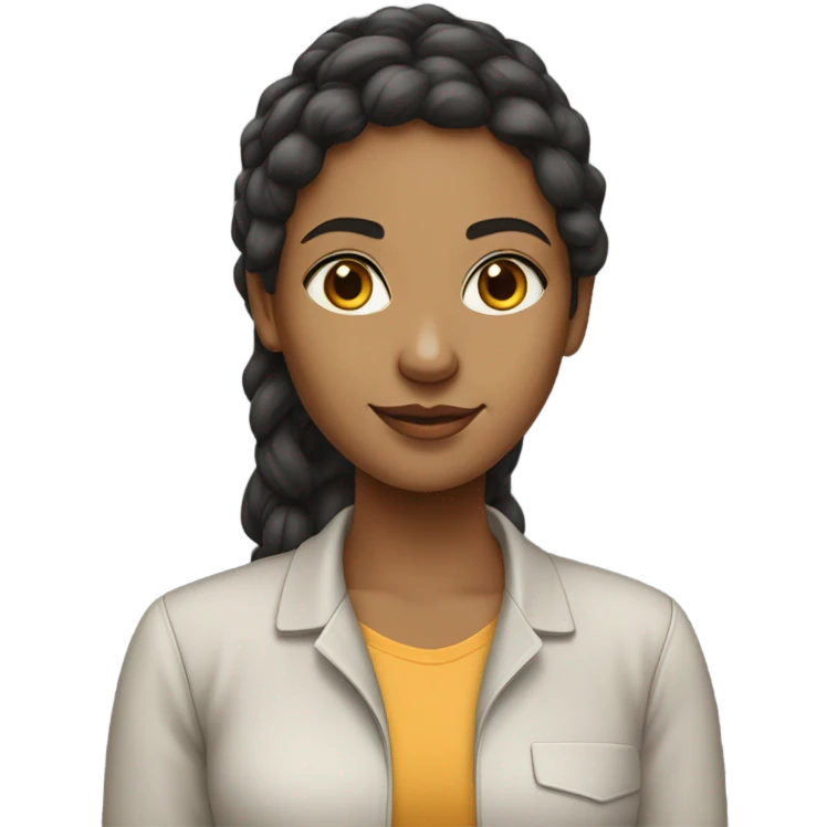 Computer science student woman, lighter skin tone   emoji