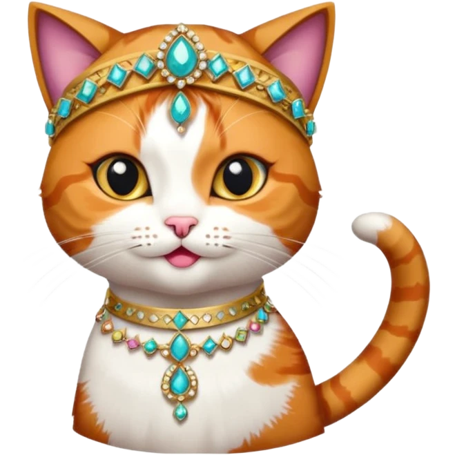 Belly dancing kitty emoji