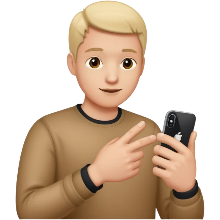 Bent thumb, iphone style  emoji