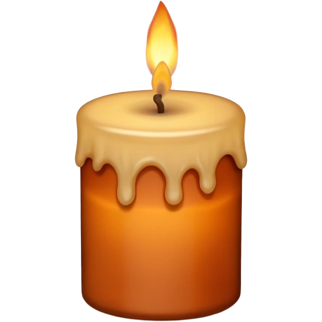 brown autumn candle emoji