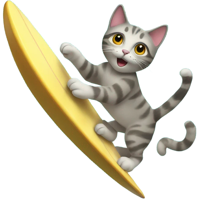 cat surfing  emoji