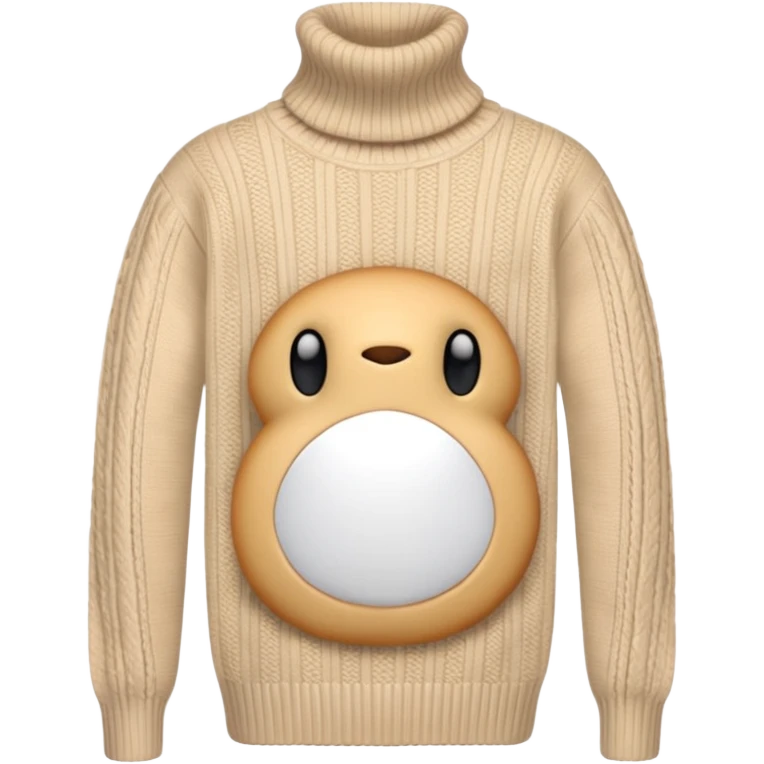 beije turtleneck sweater emoji