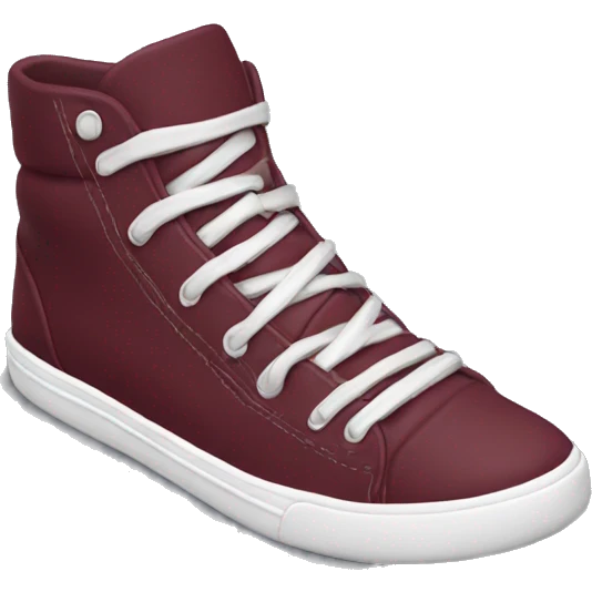 realistic burgundy vance sneakers emoji