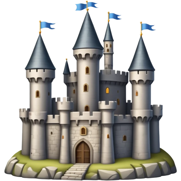 medieval castle with towers emoji