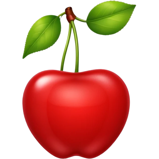 cherry, simple, shiny emoji