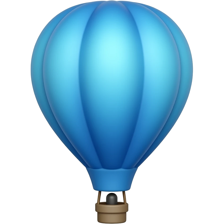blue hot air balloon iphone emoji lookalike emoji