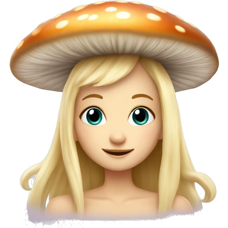 blonde mushroom fairy emoji