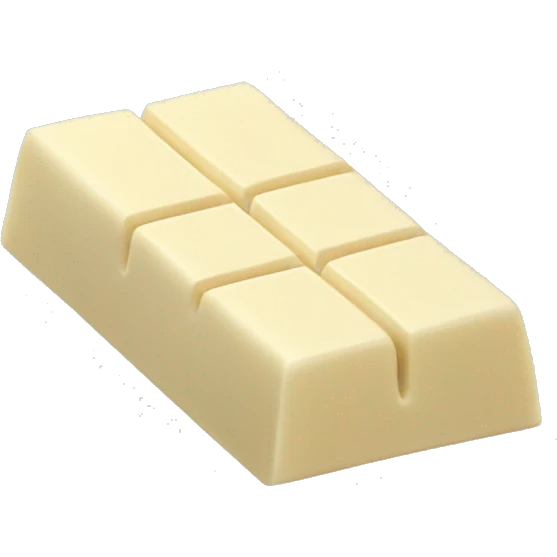 White chocolate bar emoji