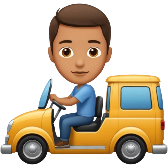 man on vehicle emoji