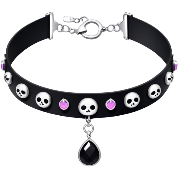 kawaii goth choker  emoji