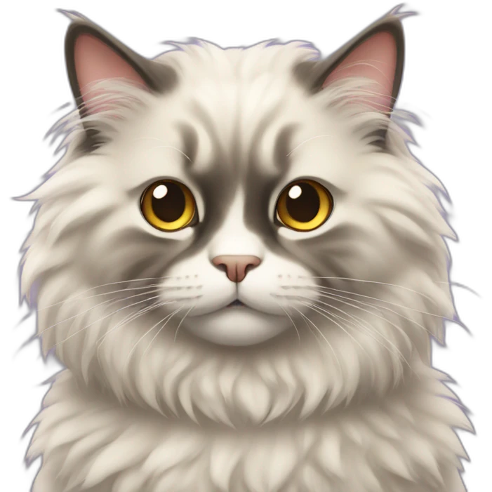 Fluffy cat emoji