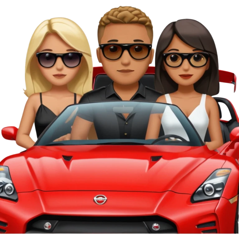 josh king jetset madrid the millionaire internet celebrity panel rank founder and instagram model girlfriend Tefi in Nissan GTR  emoji
