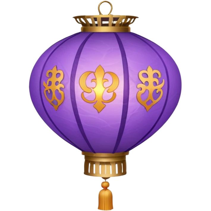 purple chinese lantern emoji
