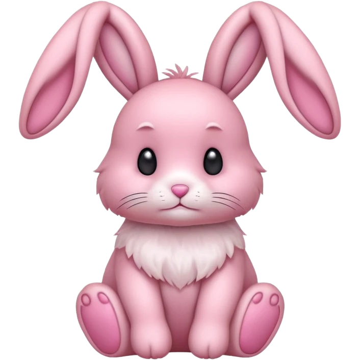 Pink bunny emoji