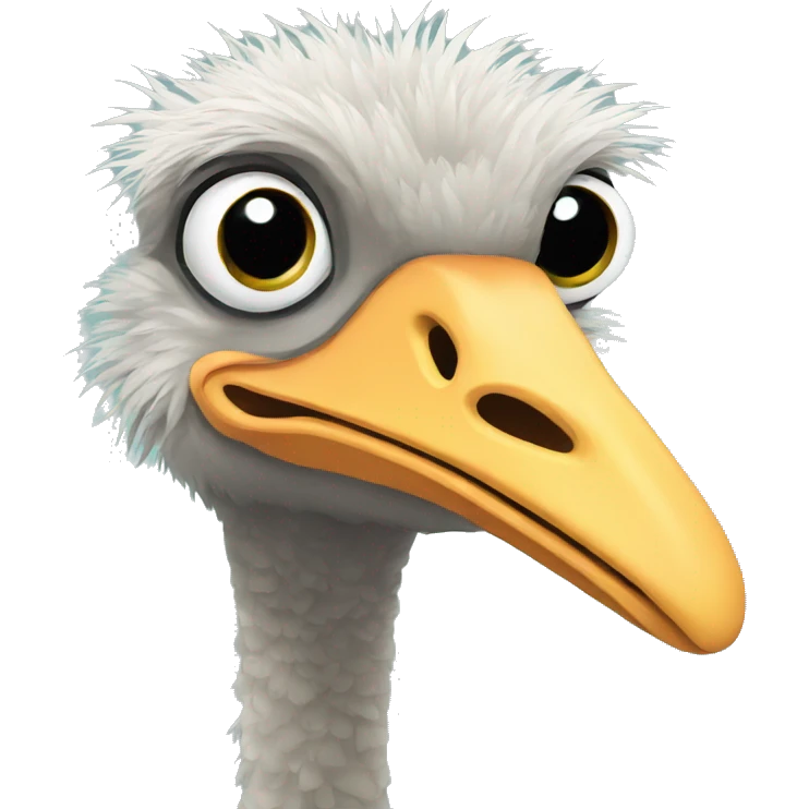 Ostrich emoji