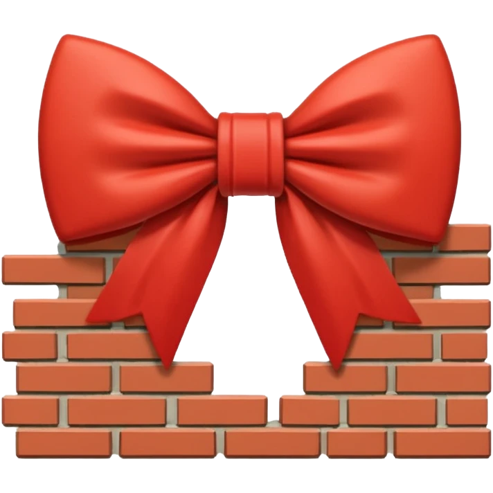 Brick bow emoji