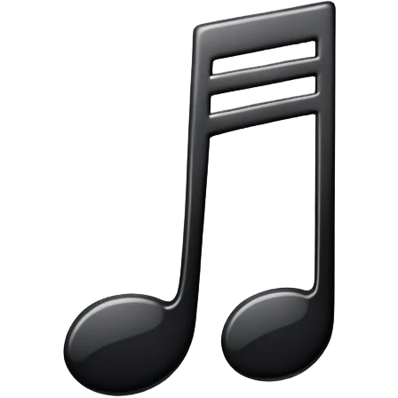 a single note emoji in a white background emoji